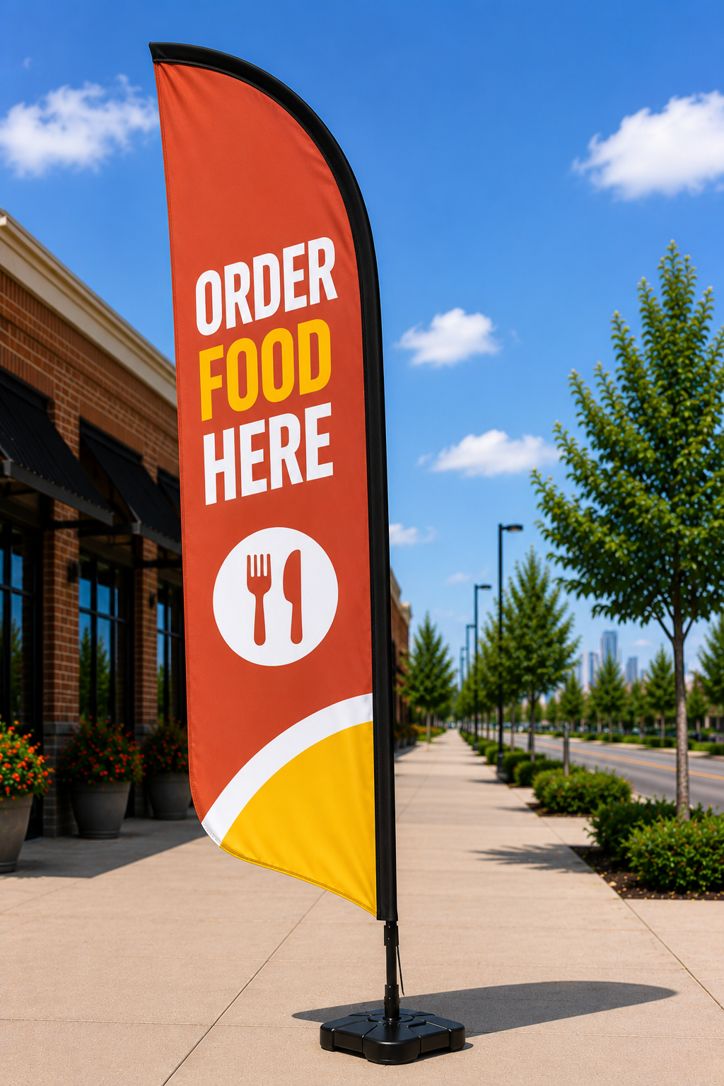 Restaurant Flags back