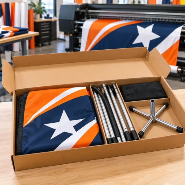 We print and ship your flag kit